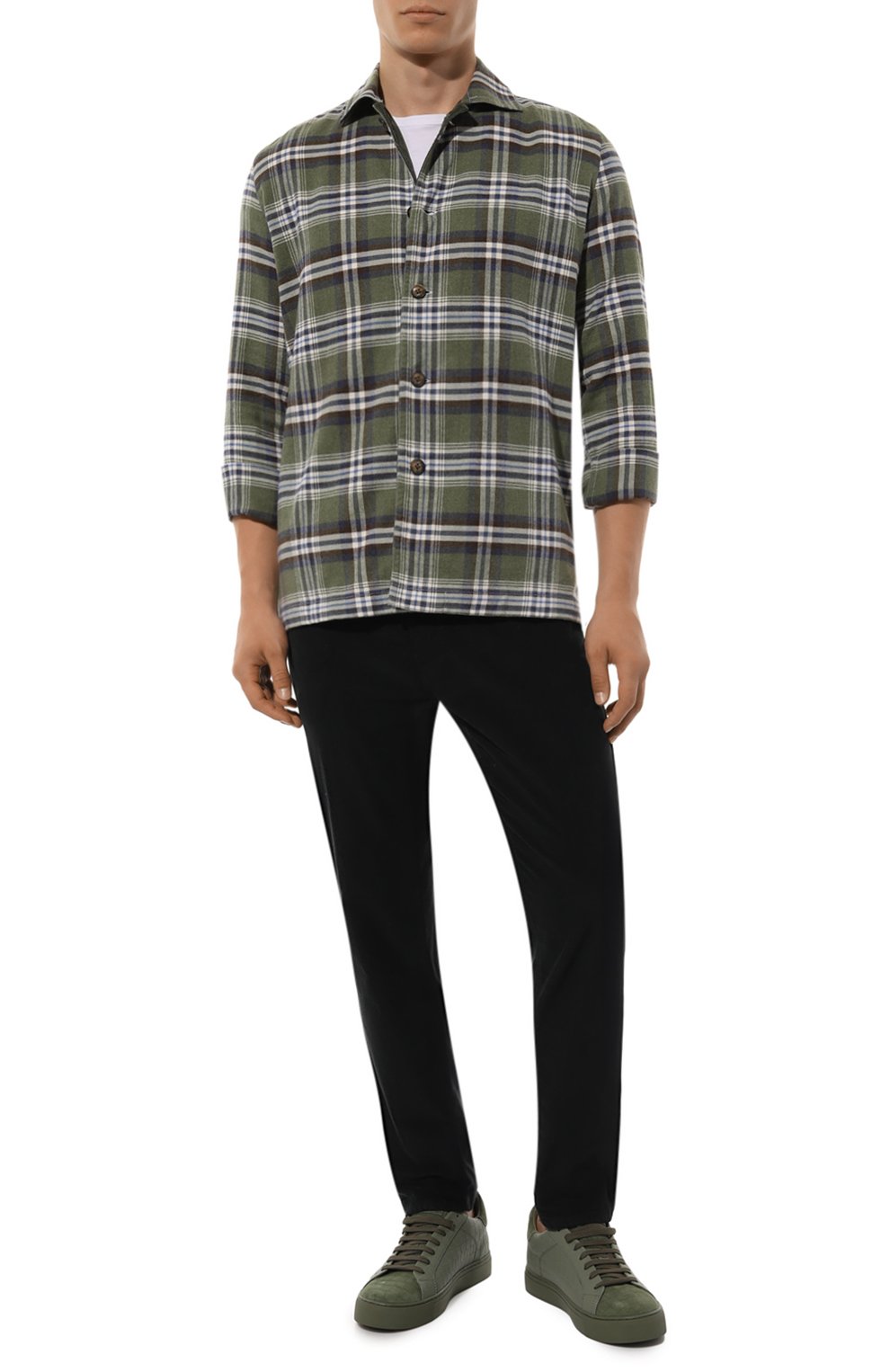 Кожаные кеды essence HIDE AND JACK хаки цвета по цене 17950 руб., арт. ED0BL, фото 2 Кожаные кеды essence HIDE AND JACK, арт. ED0BL, фото 2