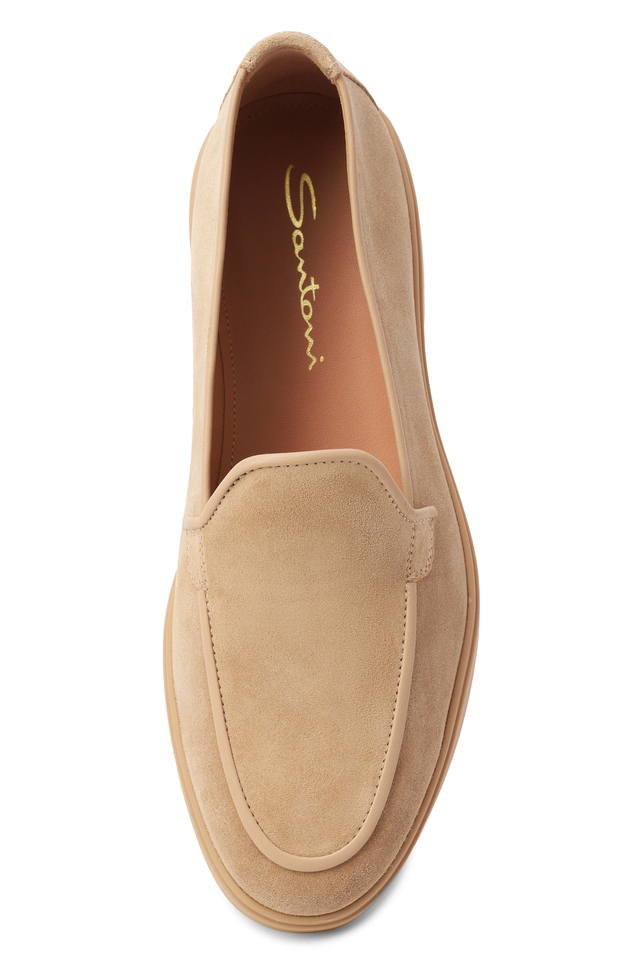 Замшевые лоферы SANTONI, арт. WUYG72027FAIN0RB, фото 6