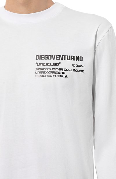 Хлопковый лонгслив DIEGO VENTURINO, арт. D3S4TS-MLBASIC2, фото 5