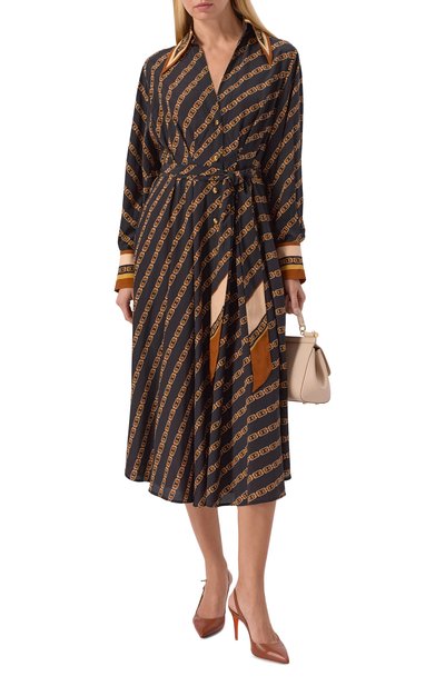 Кожаные туфли SANTONI коричневого цвета по цене 103500 руб., арт. WDIG71269HI2NSZA, фото 3 Кожаные туфли SANTONI, арт. WDIG71269HI2NSZA, фото 3