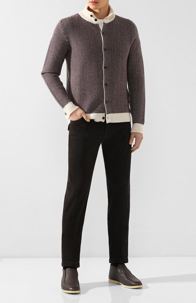 Кожаные ботинки open walk LORO PIANA, арт. FAI3276, фото 2