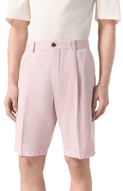 Шорты из хлопка и льна PAUL&SHARK, арт. 25414034, фото 3