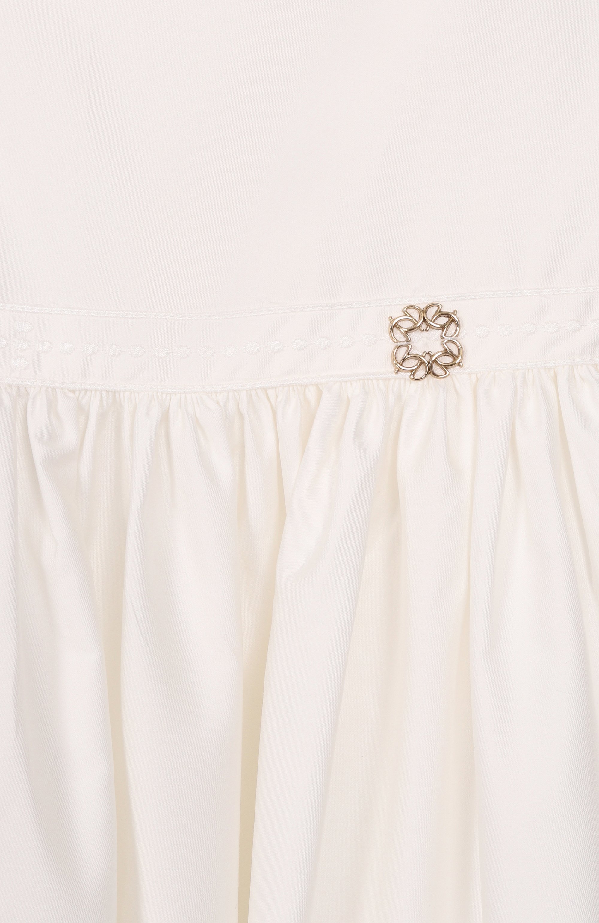 Хлопковый сарафан ELIE SAAB JUNIOR кремового цвета по цене 110500 руб., арт. EFAB100 MX MC/TS0724 RIC05, фото 3 Хлопковый сарафан ELIE SAAB JUNIOR, арт. EFAB100 MX MC/TS0724 RIC05, фото 3