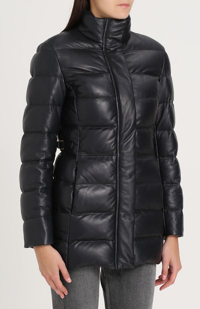 Приталенный стеганый пуховик с воротником-стойкой RALPH LAUREN, ар�т. 290679455, фото 3