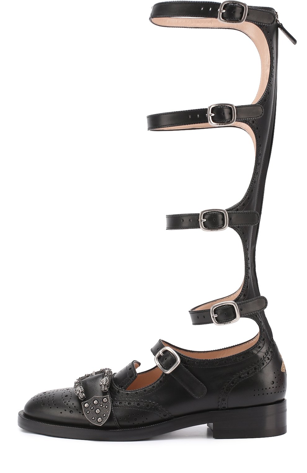 Кожаные ботинки-гладиаторы queercore GUCCI, арт. 452899/A3N00, фото 2