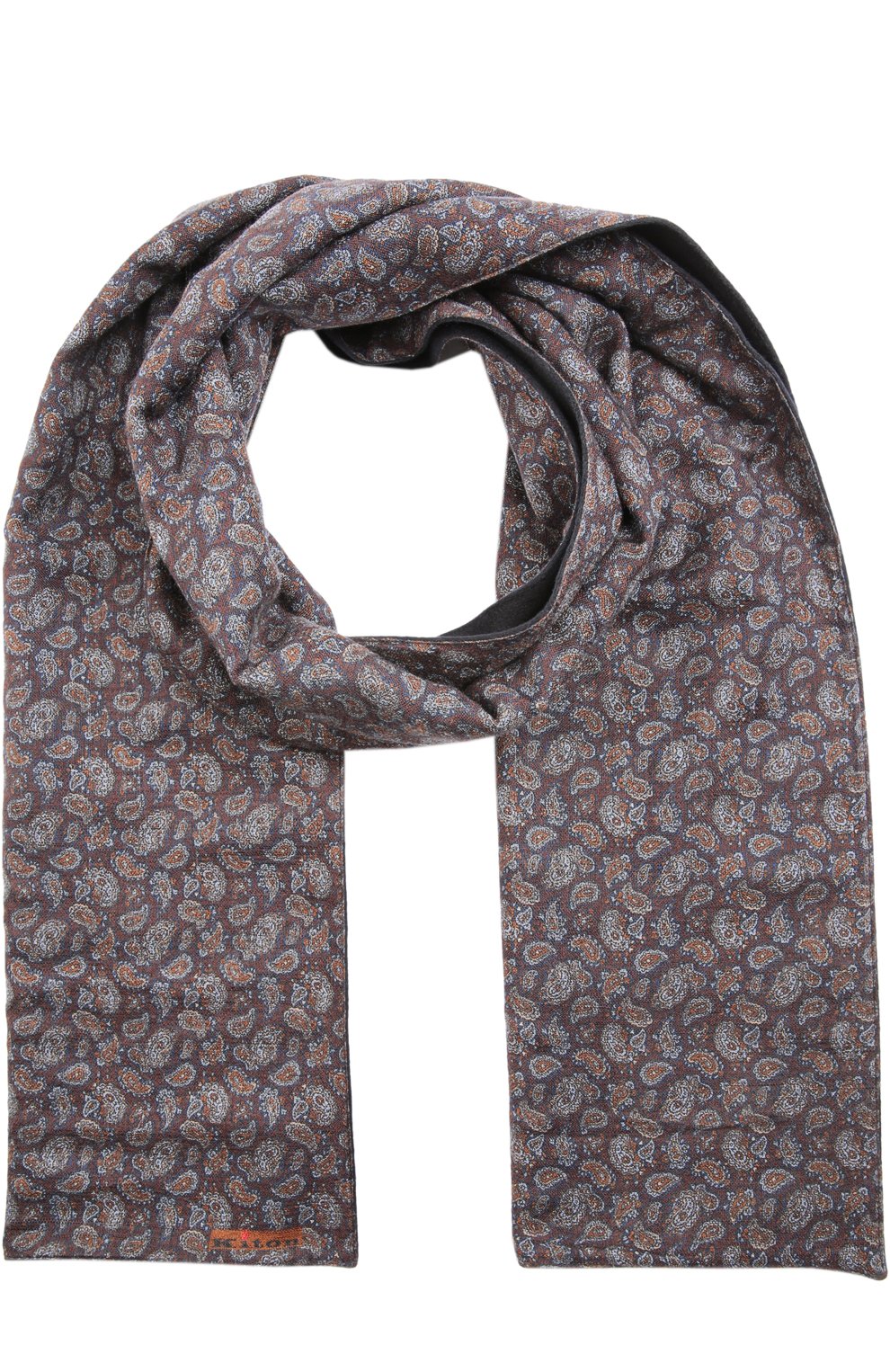 Шарф KITON коричневого цвета по цене 127000 руб., арт. UFSCL/2L83, фото 1 Шарф KITON, арт. UFSCL/2L83, фото 1