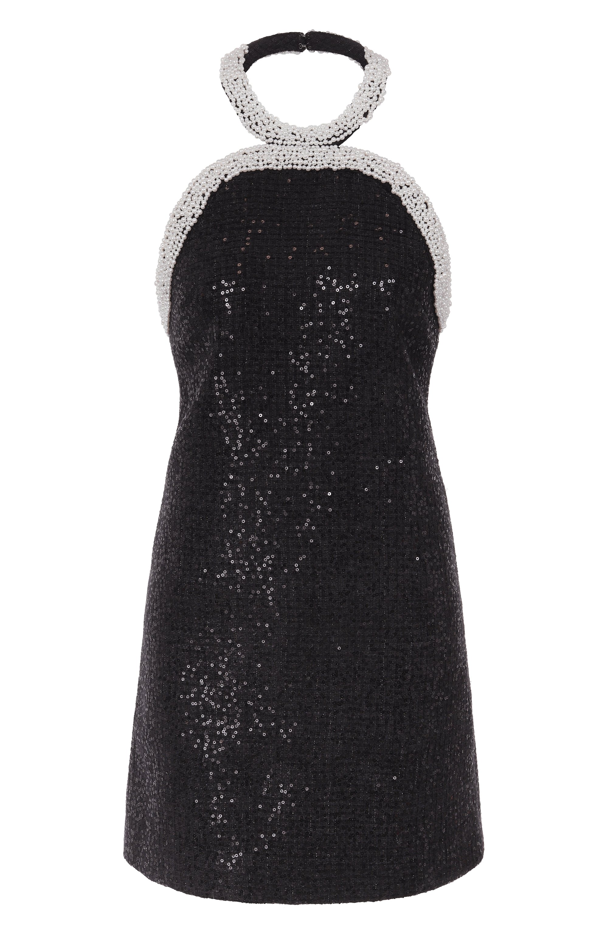 Платье с отделкой пайетками SELF-PORTRAIT, арт. RS25163SB, фото 1