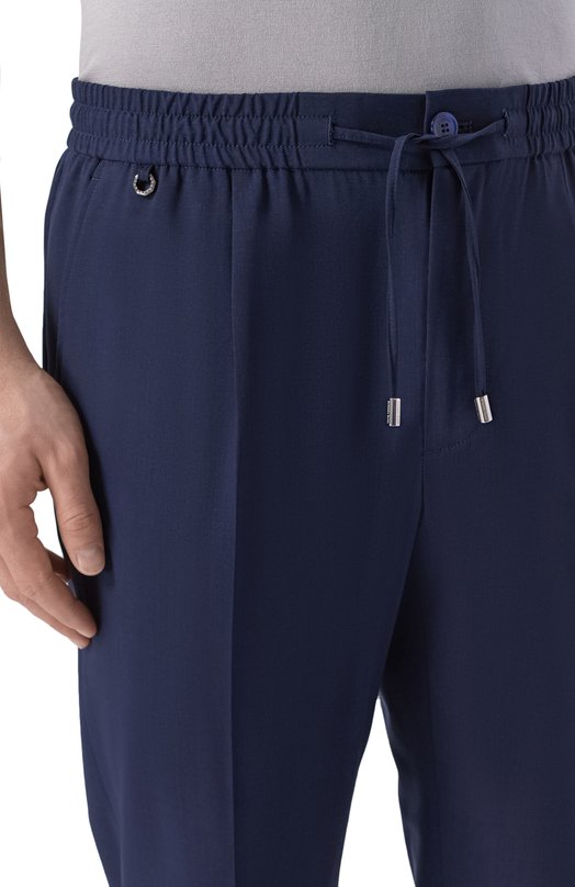 Шерстяные брюки Stefano Ricci M1T6100202/W0008U Синий  M1T6100202/W0008U Фото 5