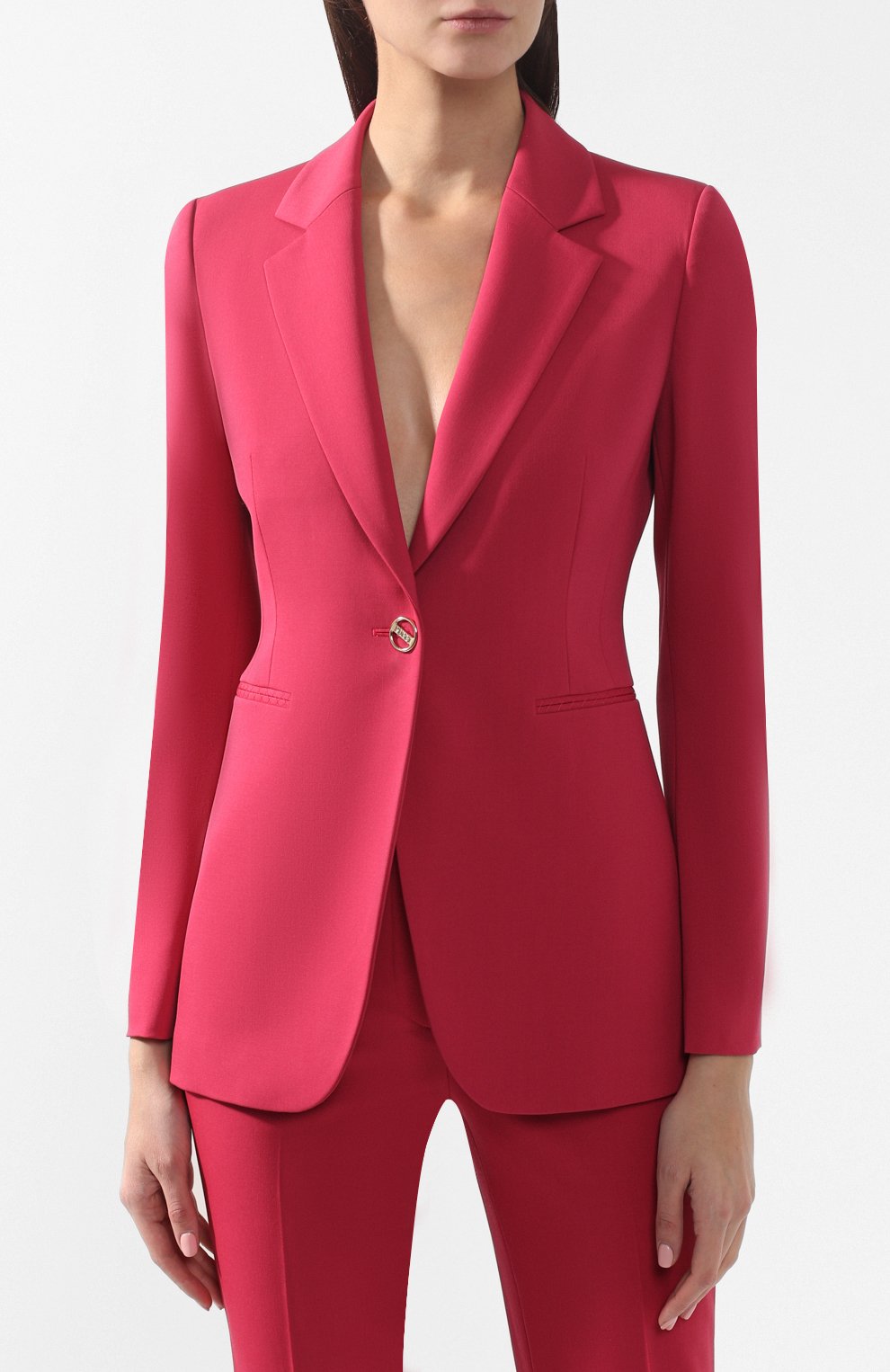 Шерстяной жакет EMILIO PUCCI малинового цвета по цене 129500 руб., арт. 9ERB25/9E605, фото 3 Шерстяной жакет EMILIO PUCCI, арт. 9ERB25/9E605, фото 3