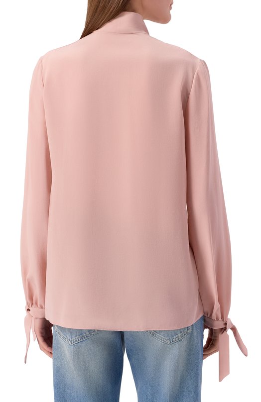 Шелковая блузка Valentino 7B3AEAV2/21B Розовый  7B3AEAV2/21B Фото 4