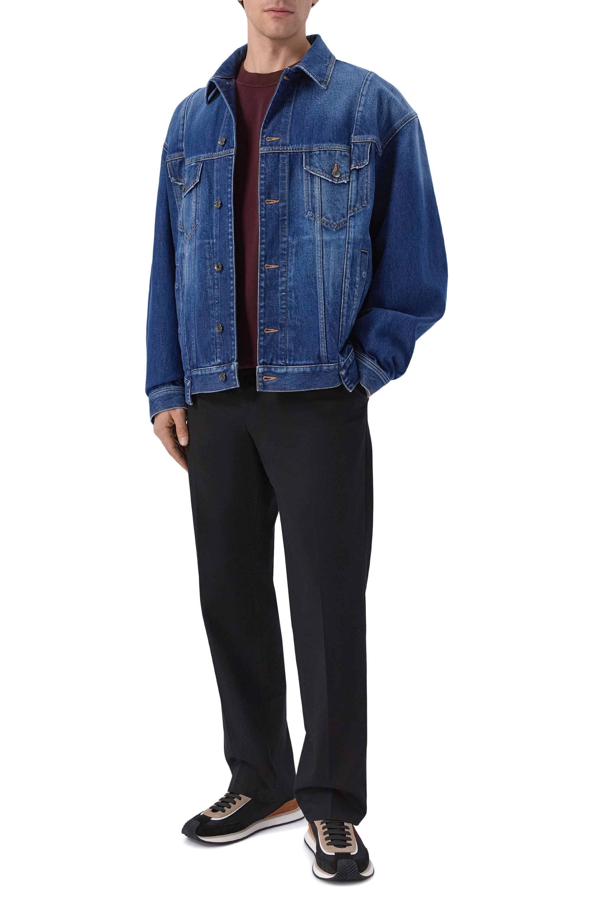 Комбинированные кроссовки dg cushion DOLCE & GABBANA, арт. CS2288/A5522, фото 2