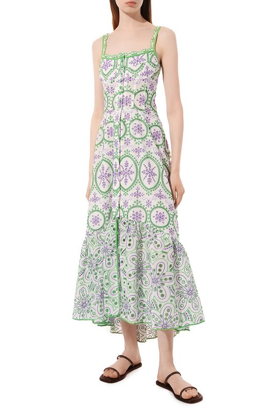 Хлопковое платье Charo Ruiz Ibiza 233620 Разноцветный  233620 Фото 3