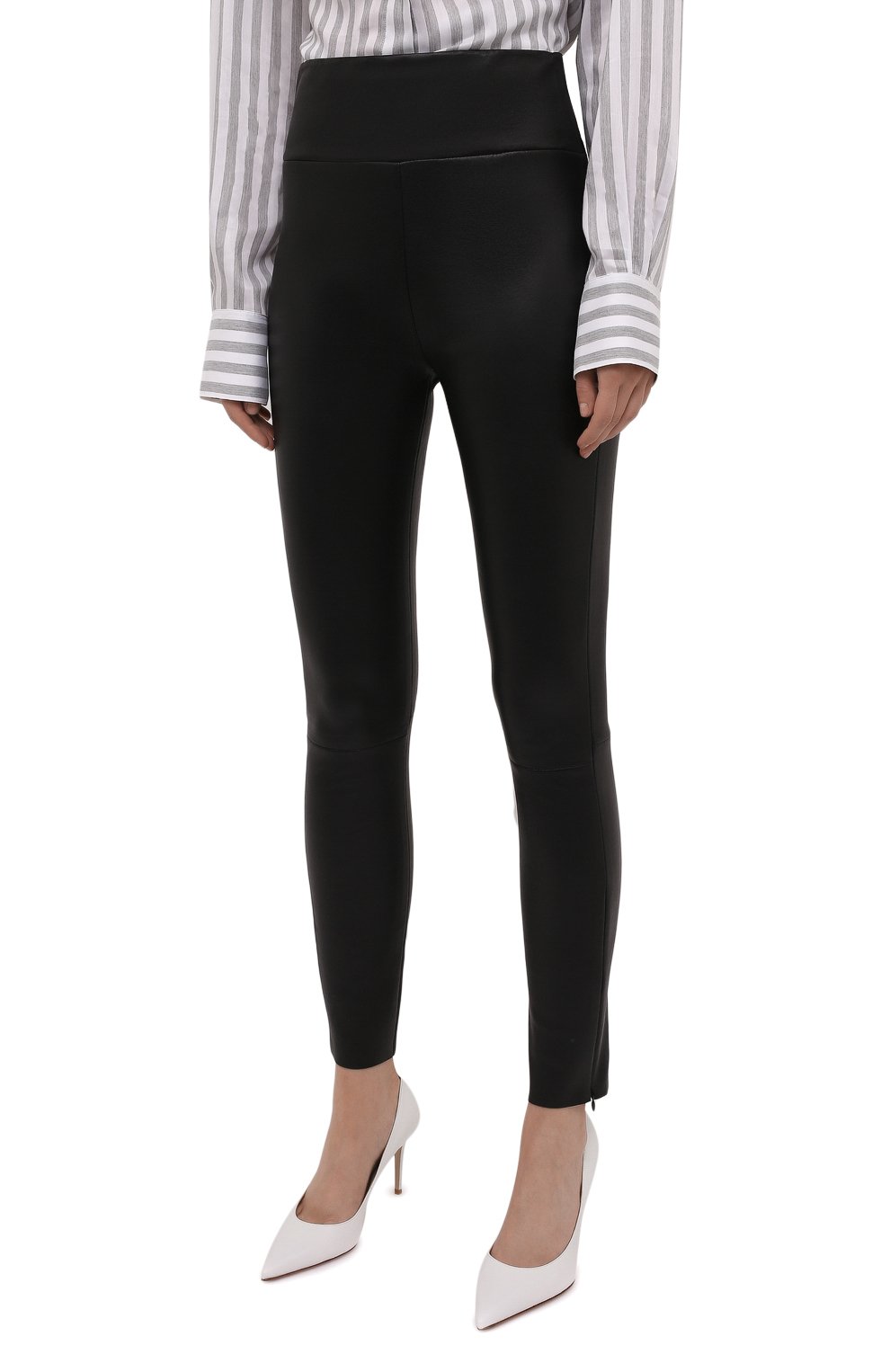 Кожаные легинсы DROME, арт. DPD7075P/D1835P, фото 3