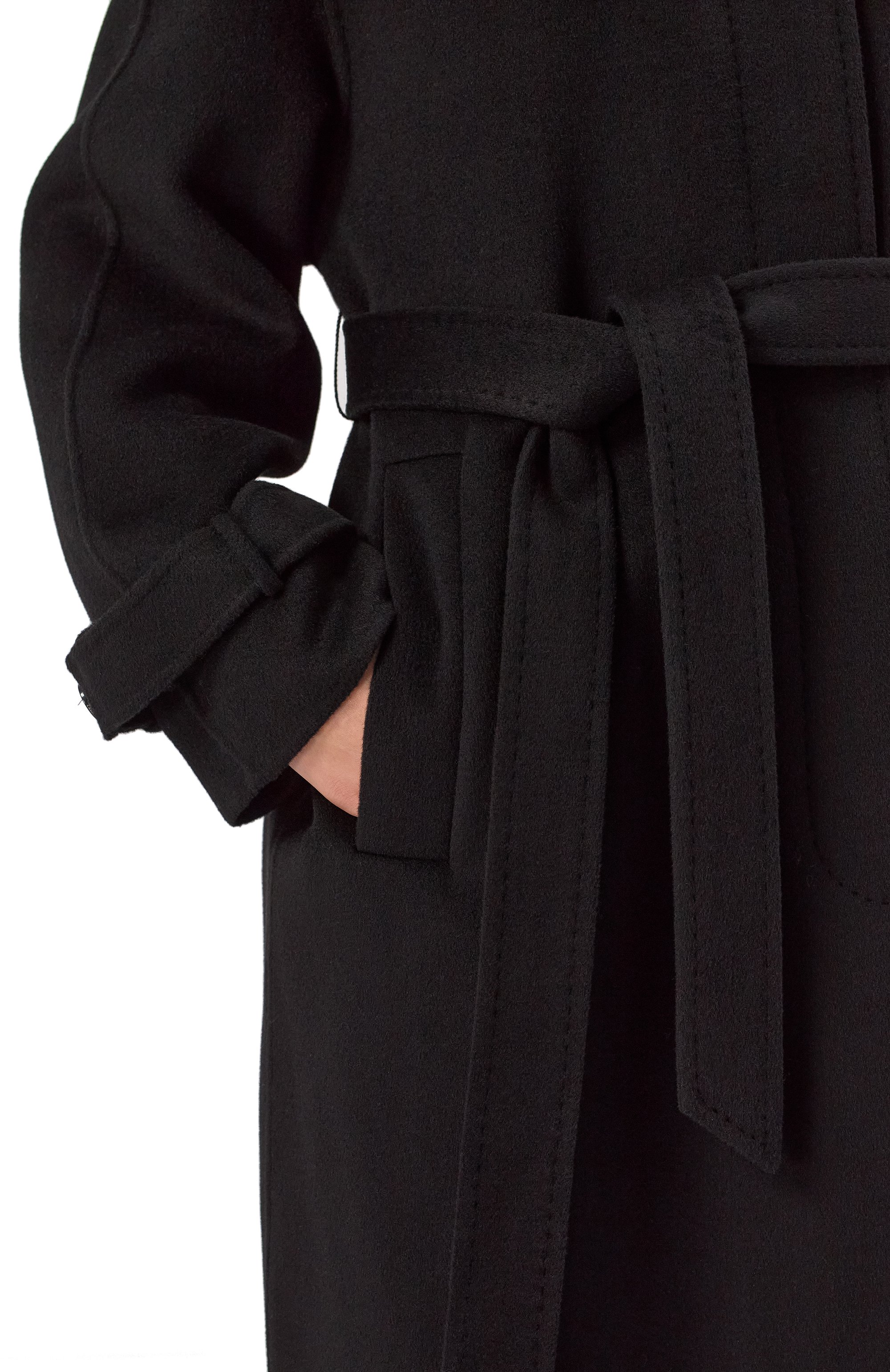 Кашемировое пальто 12 STOREEZ черного цвета по цене 180000 руб., арт. 133934, фото 5 Кашемировое пальто 12 STOREEZ, арт. 133934, фото 5