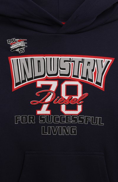 Хлопковое худи DIESEL, арт. J01967/KYAQK, фото 3