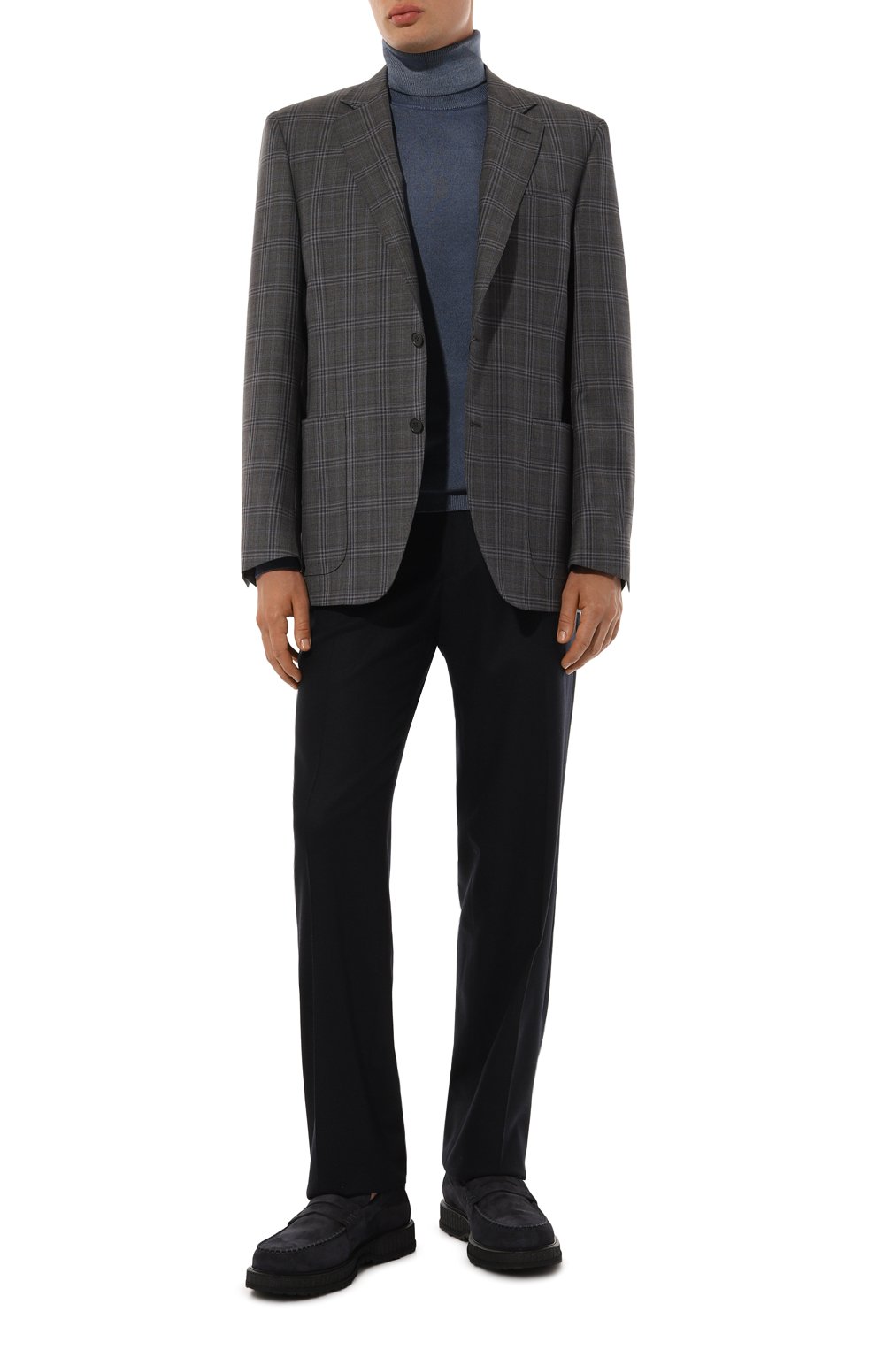 Замшевые пенни-лоферы KITON, арт. USSA211N0110802, фото 2