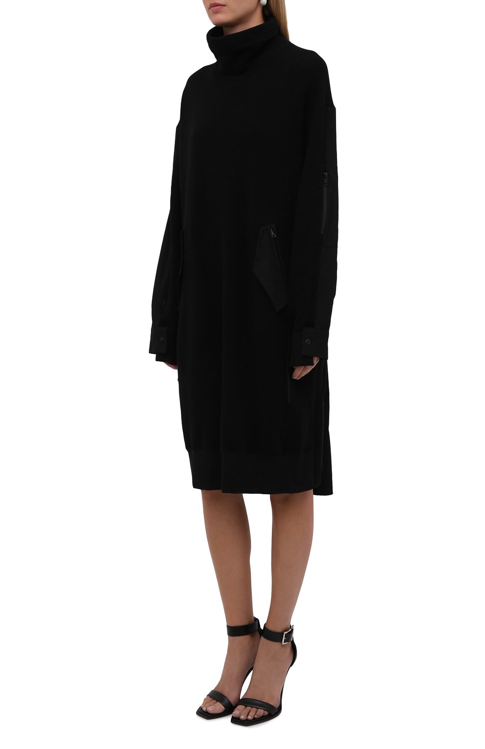Хлопковое платье YOHJI YAMAMOTO, арт. FM-D51-802, фото 3