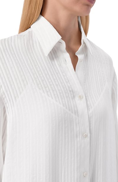 Шелковая рубашка MVST, арт. M26.2PW.B035/F151 FINE STRIPED SILK GAUZE, фото 5