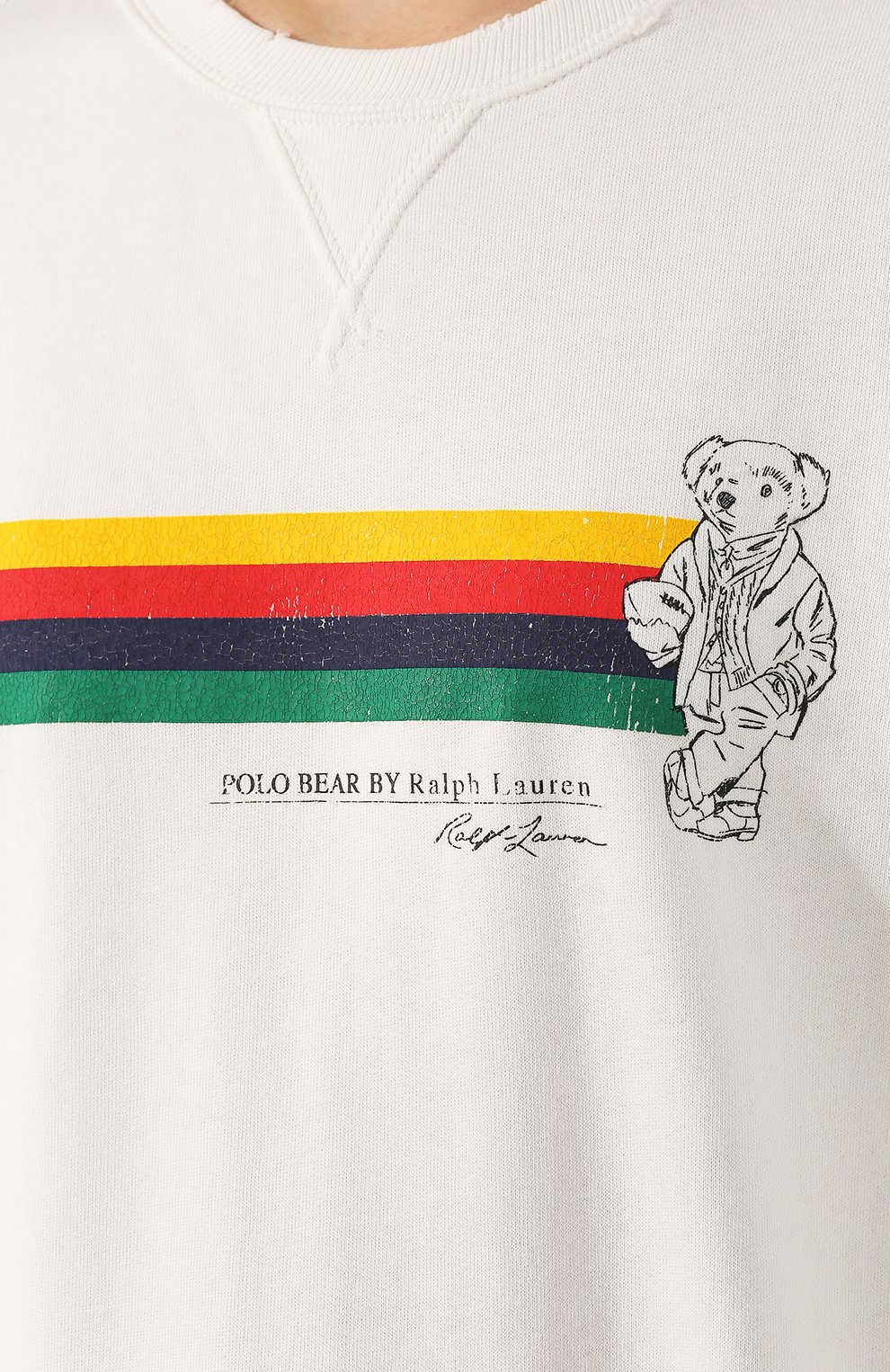 Хлопковый свитшот POLO RALPH LAUREN белого цвета по цене 15300 руб., арт. 211780307, фото 5 Хлопковый свитшот POLO RALPH LAUREN, арт. 211780307, фото 5