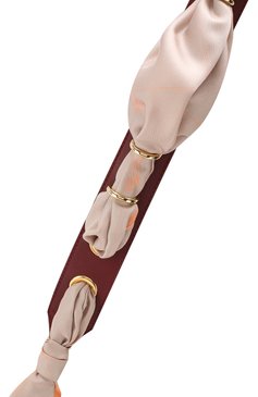 Женские кожаный ремень для сумки scarf strap CHLOÉ бордового цвета, арт. CHC18AD802A36 | Фото 3 (Статус проверки: Проверена категория, Проверено; Материал: Натуральная кожа; Ошибки технического описания: Нет высоты, Нет глубины; Кросс-КТ: ремень-сумка; Нос: Не проставлено)