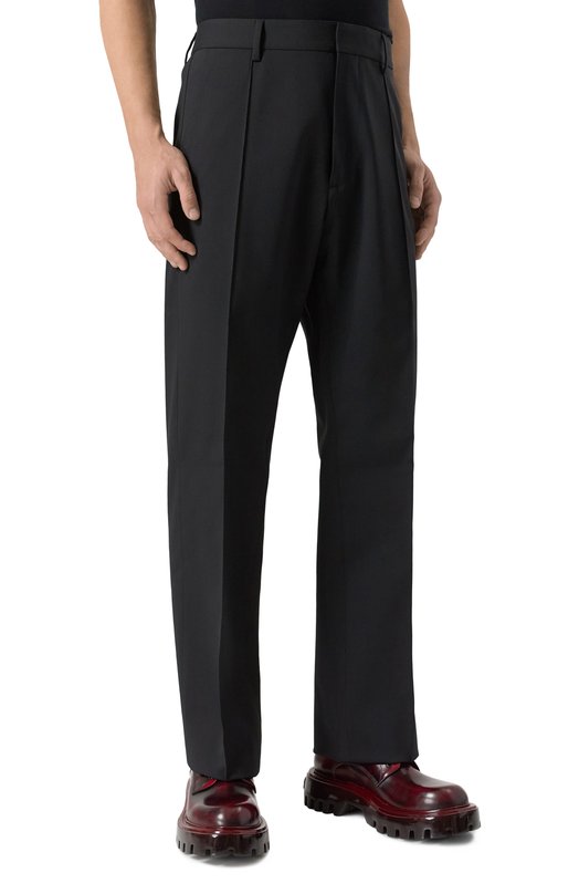 Шерстяные брюки Dsquared2 S74KB1057/S40320 Чёрный  S74KB1057/S40320 Фото 3