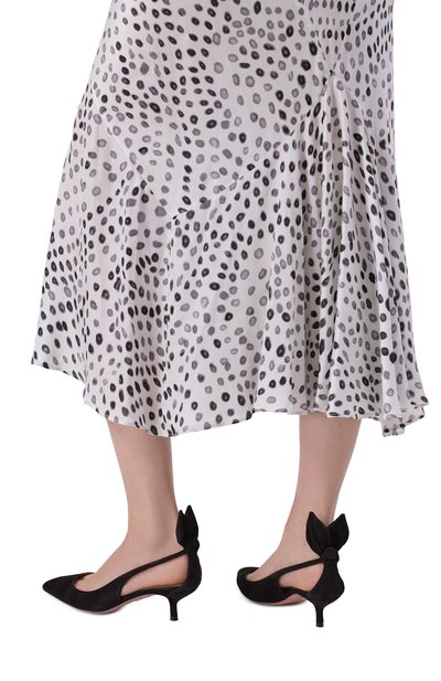 Женские замшевые туфли bow tie 50 AQUAZZURA, арт. DENMIDP2-SUE-000