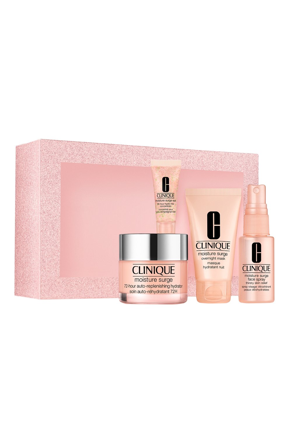 Набор moisture surge deluxe CLINIQUE бесцветного цвета по цене 2400 руб., арт. KKG1-Y9, фото 1 Набор moisture surge deluxe CLINIQUE, арт. KKG1-Y9, фото 1