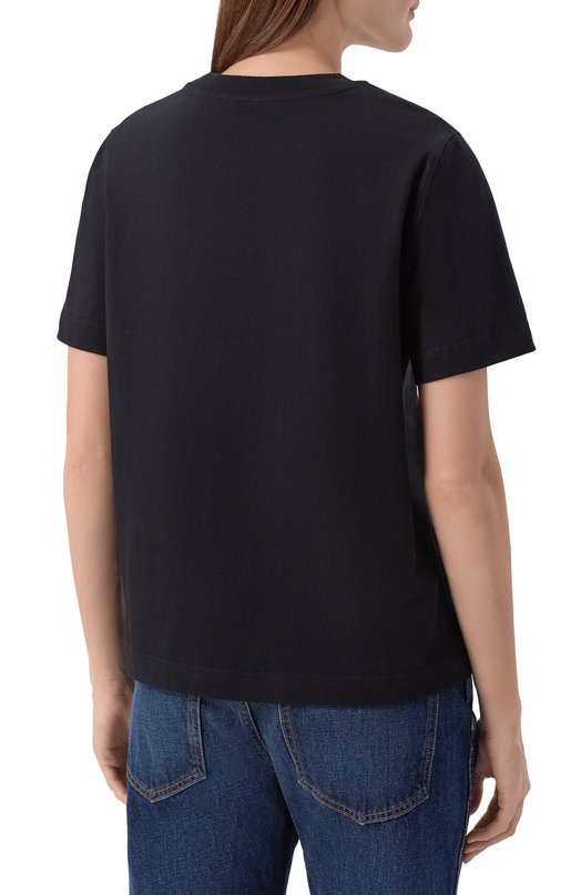 Хлопковая футболка Burberry 8118977 Чёрный  8118977 Фото 4