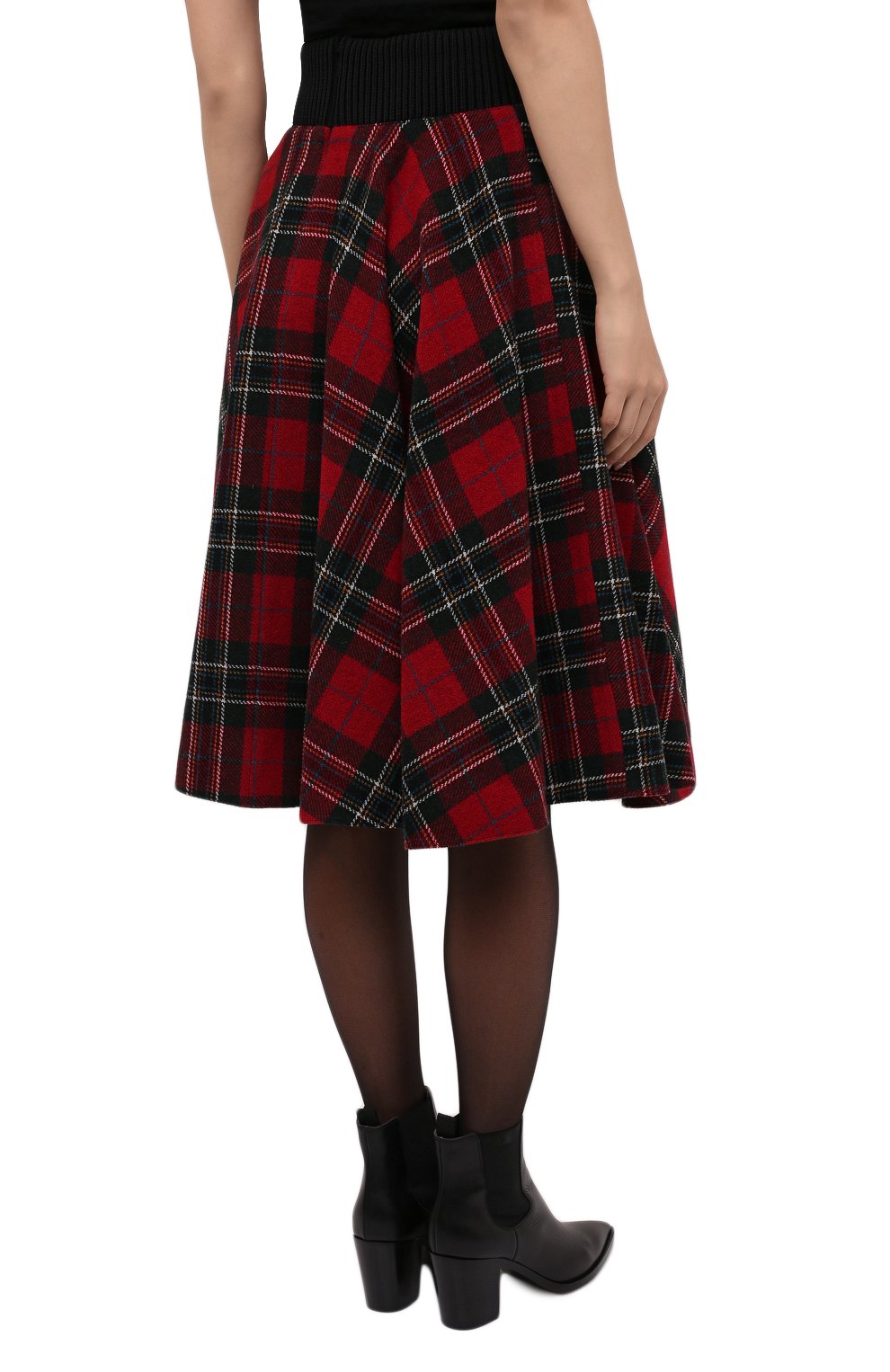 Шерстяная юбка REDVALENTINO красного цвета по цене 46950 руб., арт. WR3RAG39/5Y8, фото 4 Шерстяная юбка REDVALENTINO, арт. WR3RAG39/5Y8, фото 4