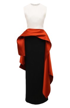 Женское платье SOLACE LONDON разноцветного цвета, арт. 0S33008 | Фото 1 (Рукава: Короткие; Материал подклада: Синтетический материал; Длина Ж (юбки, платья, шорты): Макси; Стили: Гламурный; Случай: Вечерний; Женское Кросс-КТ: Платье-одежда; Драгоценные камни: Проставлено; Материал сплава: Проставлено)
