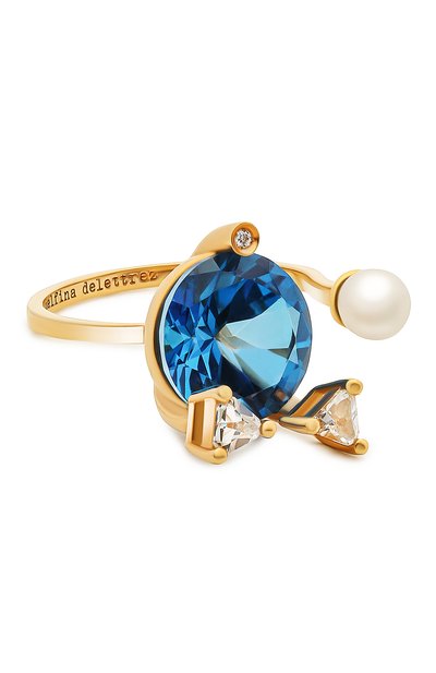 Женские кольцо DELFINA DELETTREZ, арт. MGT1001.E(BLUE)