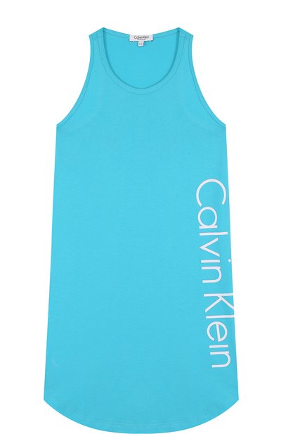 Хлопковая туника с логотипом бренда CALVIN KLEIN, арт. G80G800132/4-7, фото 1