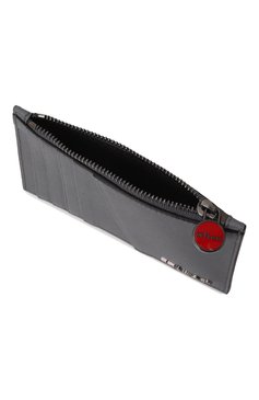 Мужской кожаный футляр для кредитных карт KITON серого цвета, арт. UPEA009N0122807 | Фото 3 (Нос: Не проставлено; Материал: Натуральная кожа)