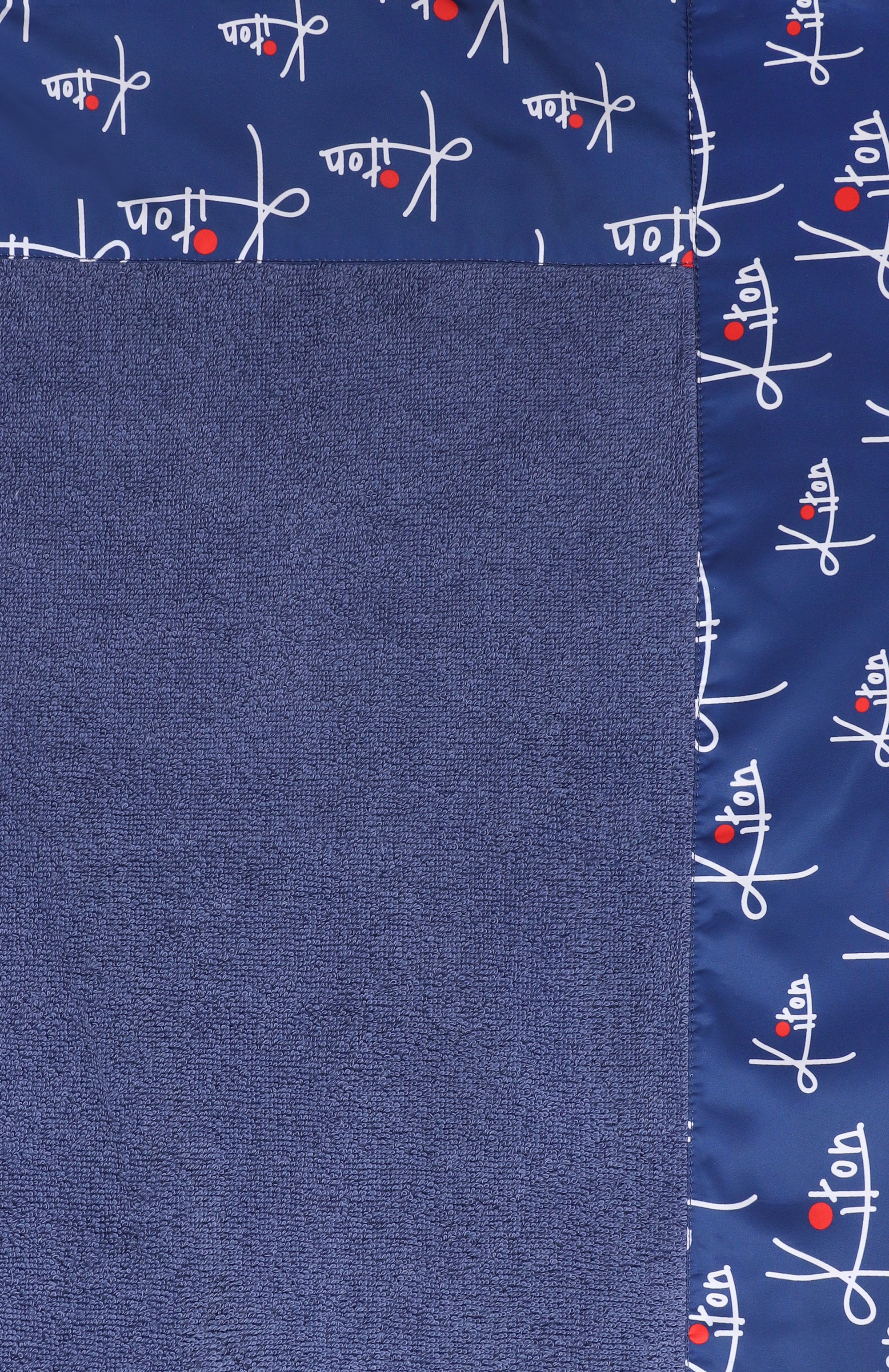 Хлопковое полотенце KITON синего цвета по цене 53050 руб., арт. UTLM02S26123, фото 3 Хлопковое полотенце KITON, арт. UTLM02S26123, фото 3