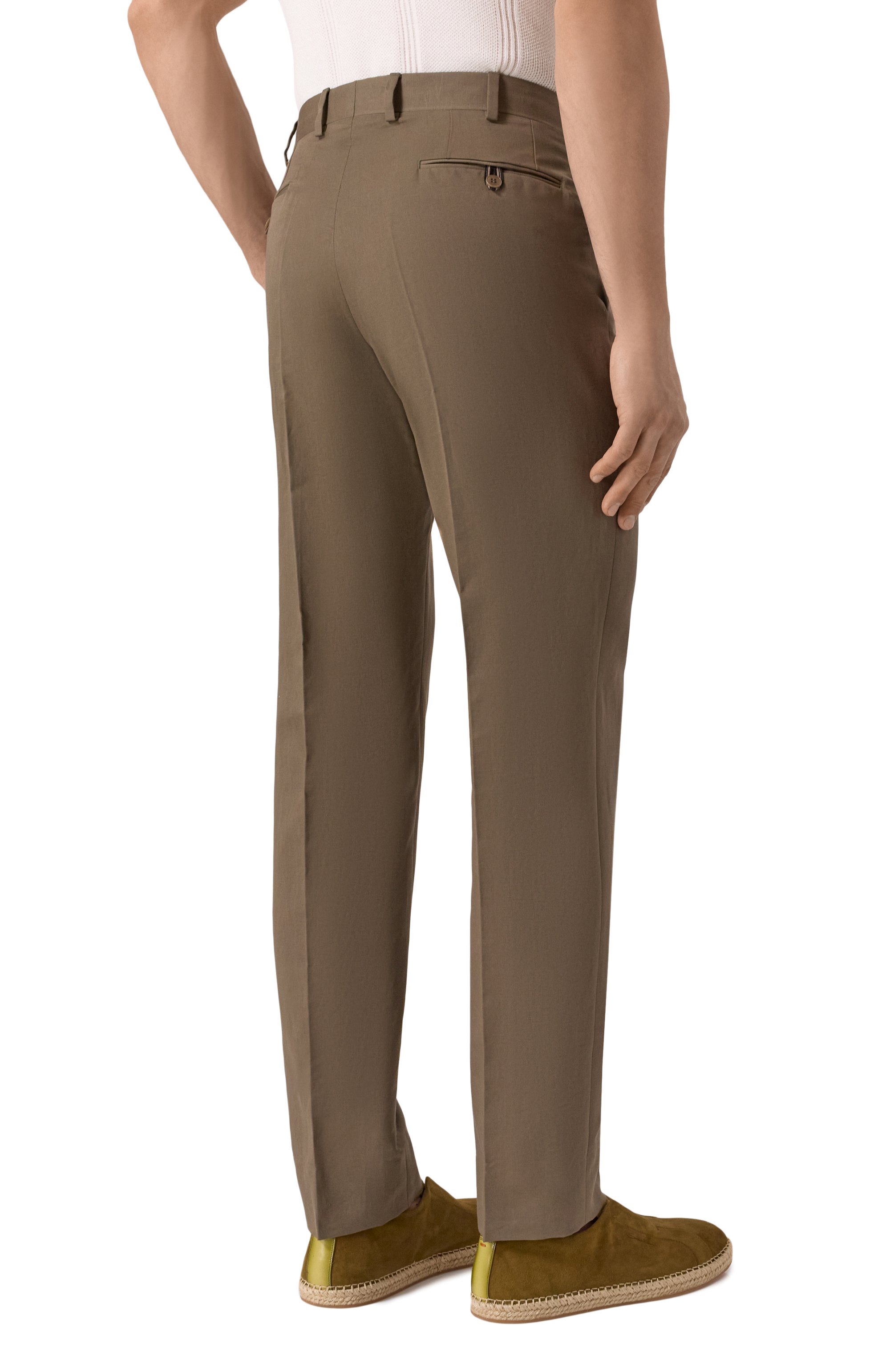 Брюки изо льна и хлопка BRIONI, арт. RPC20L-PA106, фото 4