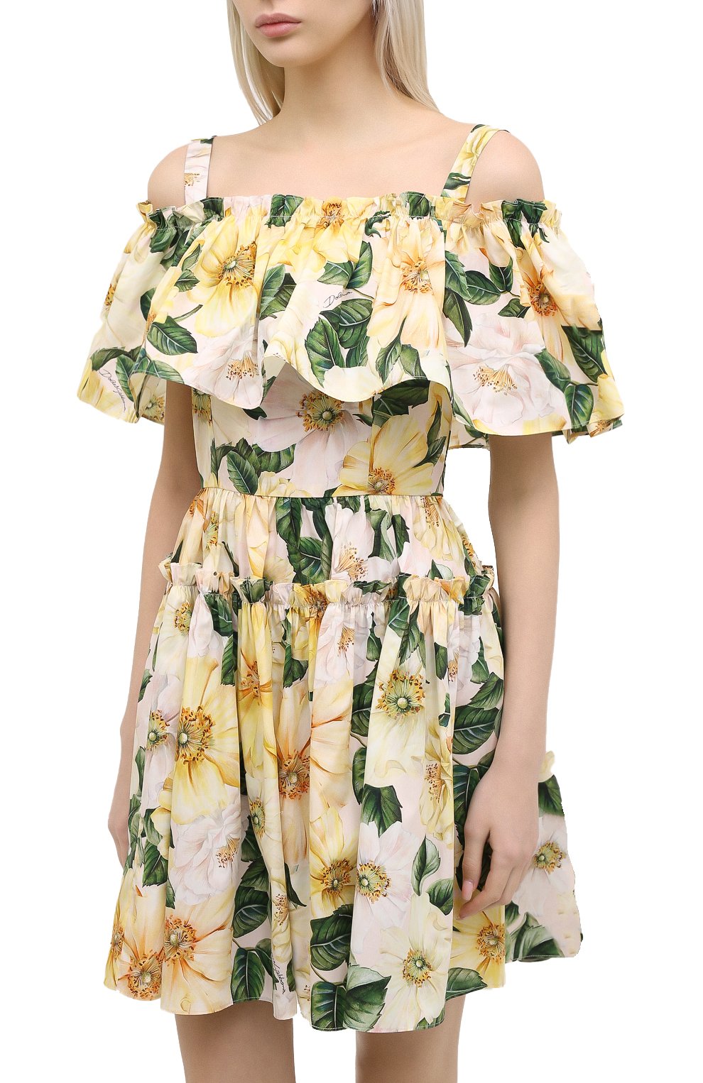 Хлопковое платье DOLCE & GABBANA, арт. F63X7T/HS5IA, фото 3