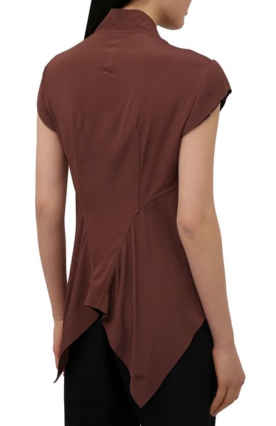 Жакет RICK OWENS коричневого цвета по цене 99800 руб., арт. RP21S3730/CC, фото 4 Жакет RICK OWENS, арт. RP21S3730/CC, фото 4