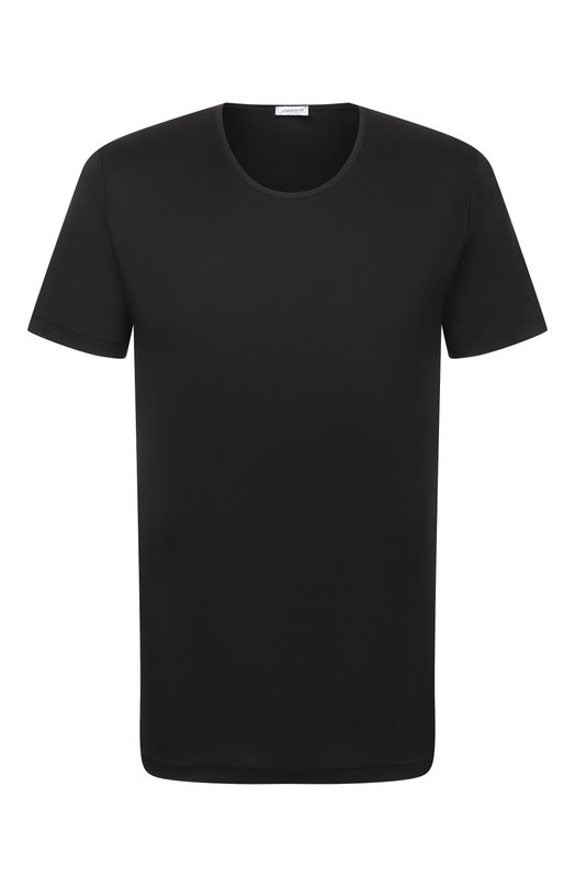 Хлопковая футболка Zimmerli 286-1441 Чёрный 286-1441