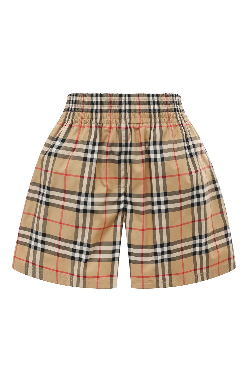 Хлопковые шорты BURBERRY бежевого цвета по цене 61350 руб., арт. 8040598A7028, фото 1 Хлопковые шорты BURBERRY, арт. 8040598A7028, фото 1