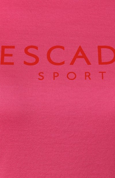 Хлопковая футболка ESCADA SPORT розового цвета по цене 12350 руб., арт. 5030679, фото 5 Хлопковая футболка ESCADA SPORT, арт. 5030679, фото 5