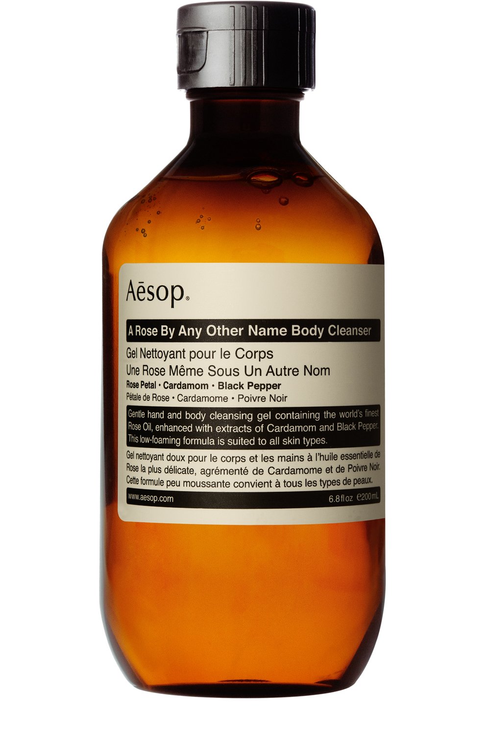 Гель для душа a rose by any other name (200ml) AESOP бесцветного цвета по цене 1840 руб., арт. ABT12RF, фото 1 Гель для душа a rose by any other name (200ml) AESOP, арт. ABT12RF, фото 1