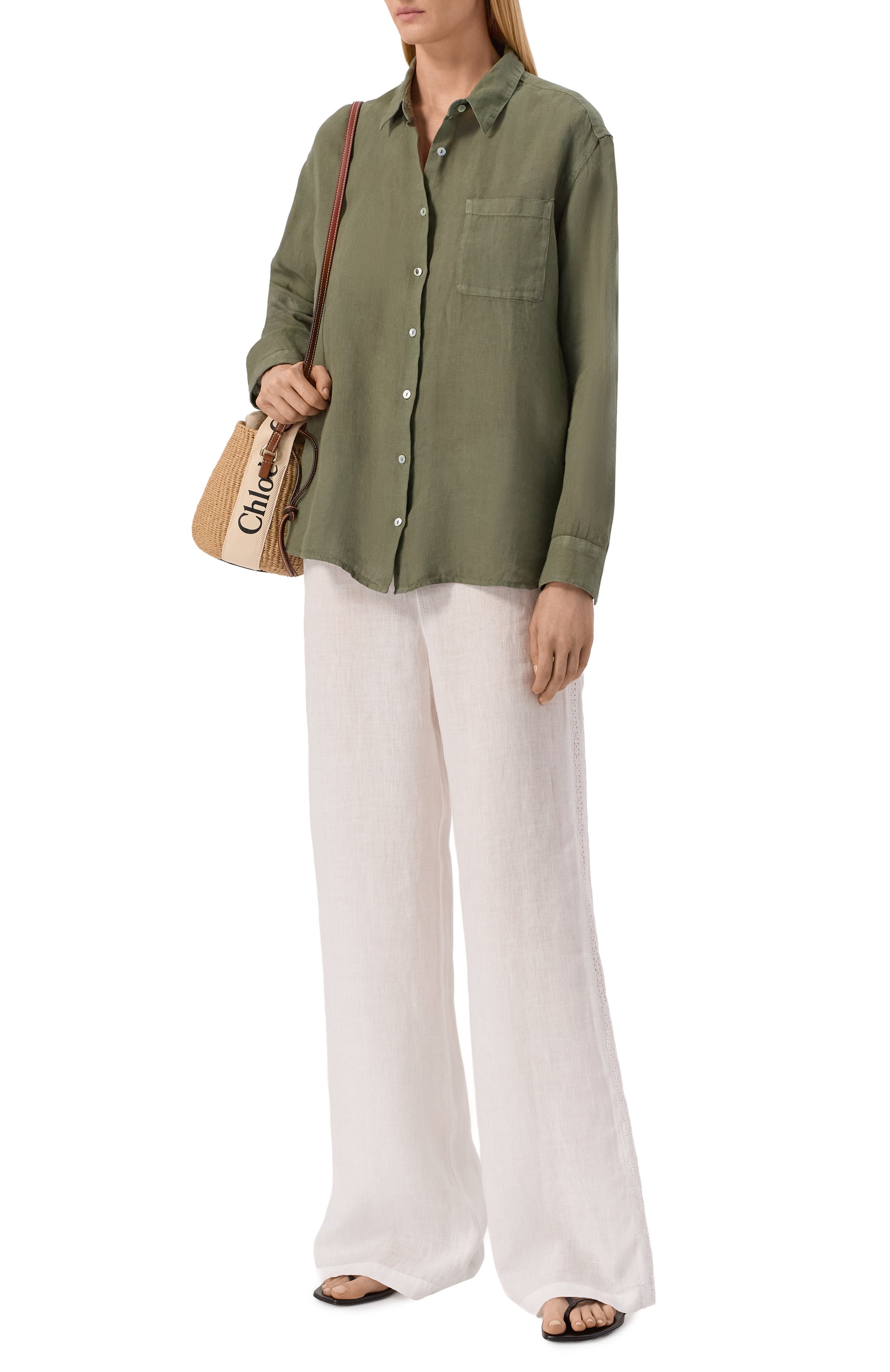 Льняная рубашка 120% LINO, арт. 33ALIW19GE/0000115, фото 2