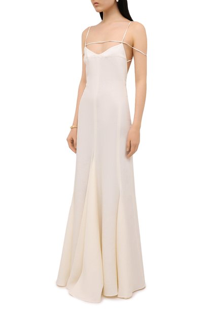 Льняное платье JACQUEMUS, арт. 211DR20/101110, фото 3