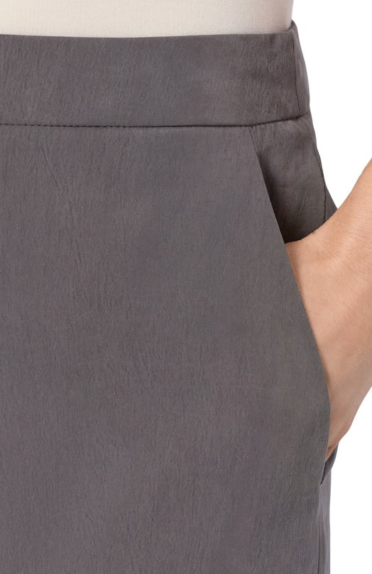 Шелковые брюки Giorgio Armani GW002795/TE13824 Серый  GW002795/TE13824 Фото 5