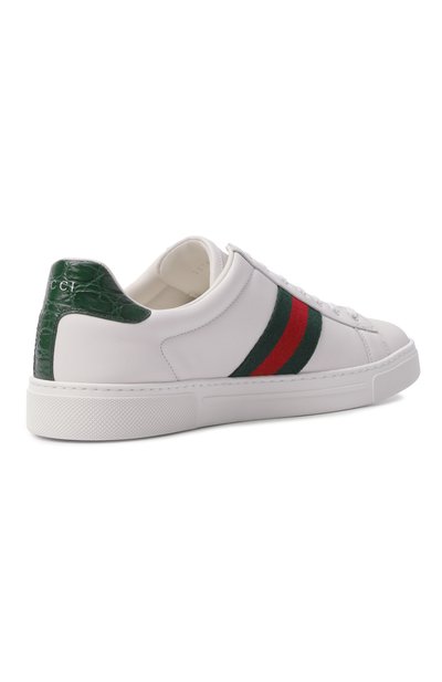 Кожаные кеды ace GUCCI, арт. 757943/AACAG, фото 5