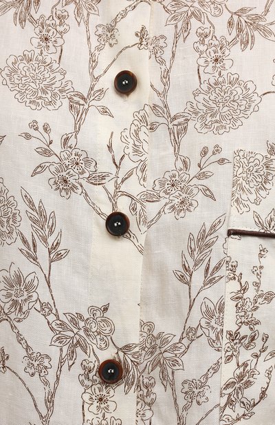 Льняная рубашка ERIKA CAVALLINI кремового цвета по цене 43500 руб., арт. S2/P/P2S010, фото 5 Льняная рубашка ERIKA CAVALLINI, арт. S2/P/P2S010, фото 5