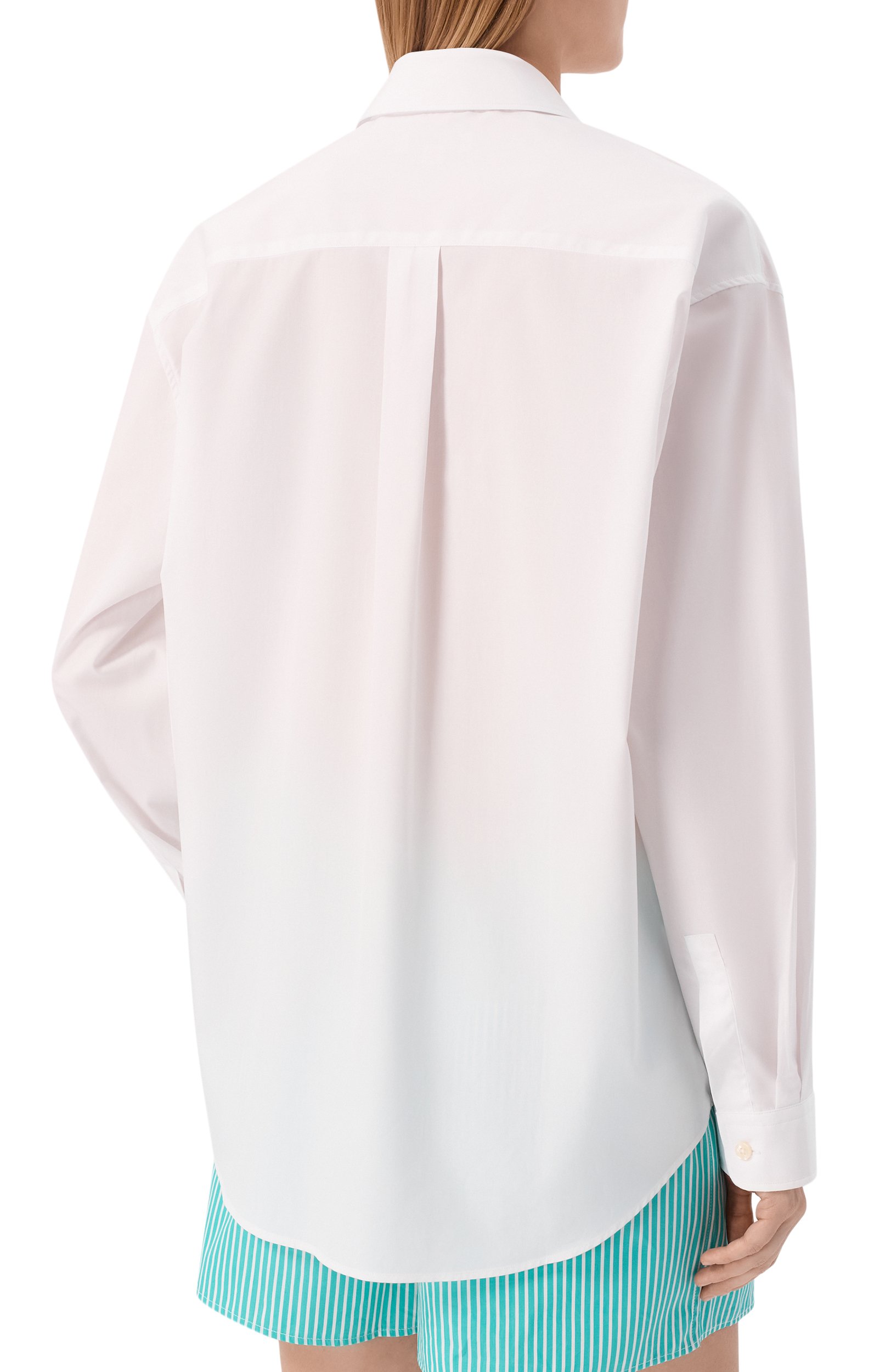 Хлопковая рубашка SPORTY AND RICH, арт. SI006711329WH01, фото 4