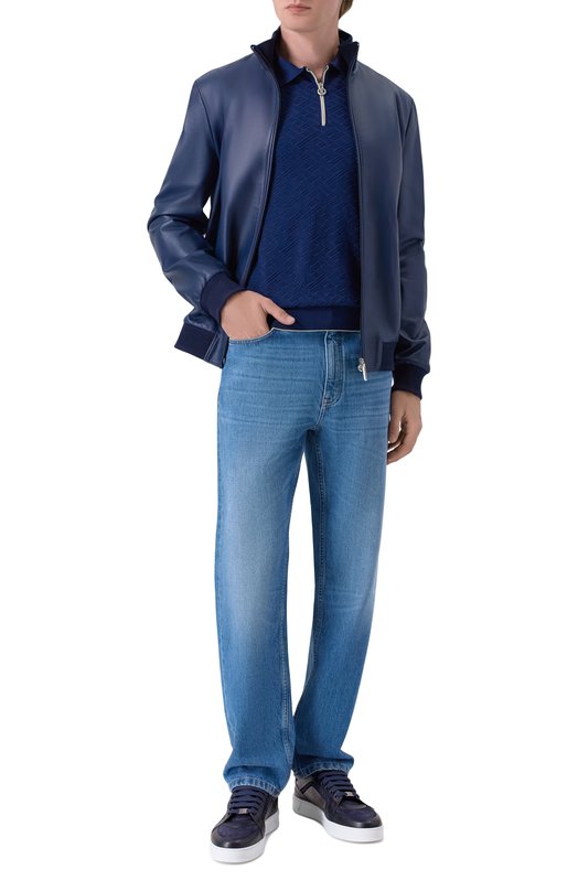 Кожаные кеды Artioli 0S773/LAMA 10 Синий  0S773/LAMA 10 Фото 2