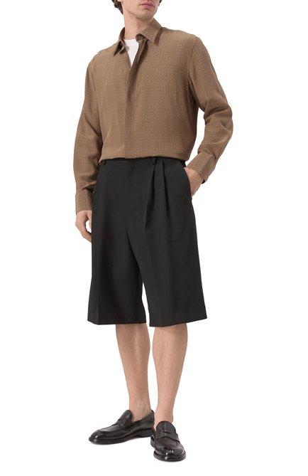 Мужская шелковая рубашка SAINT LAURENT, арт. 819096/Y2L98