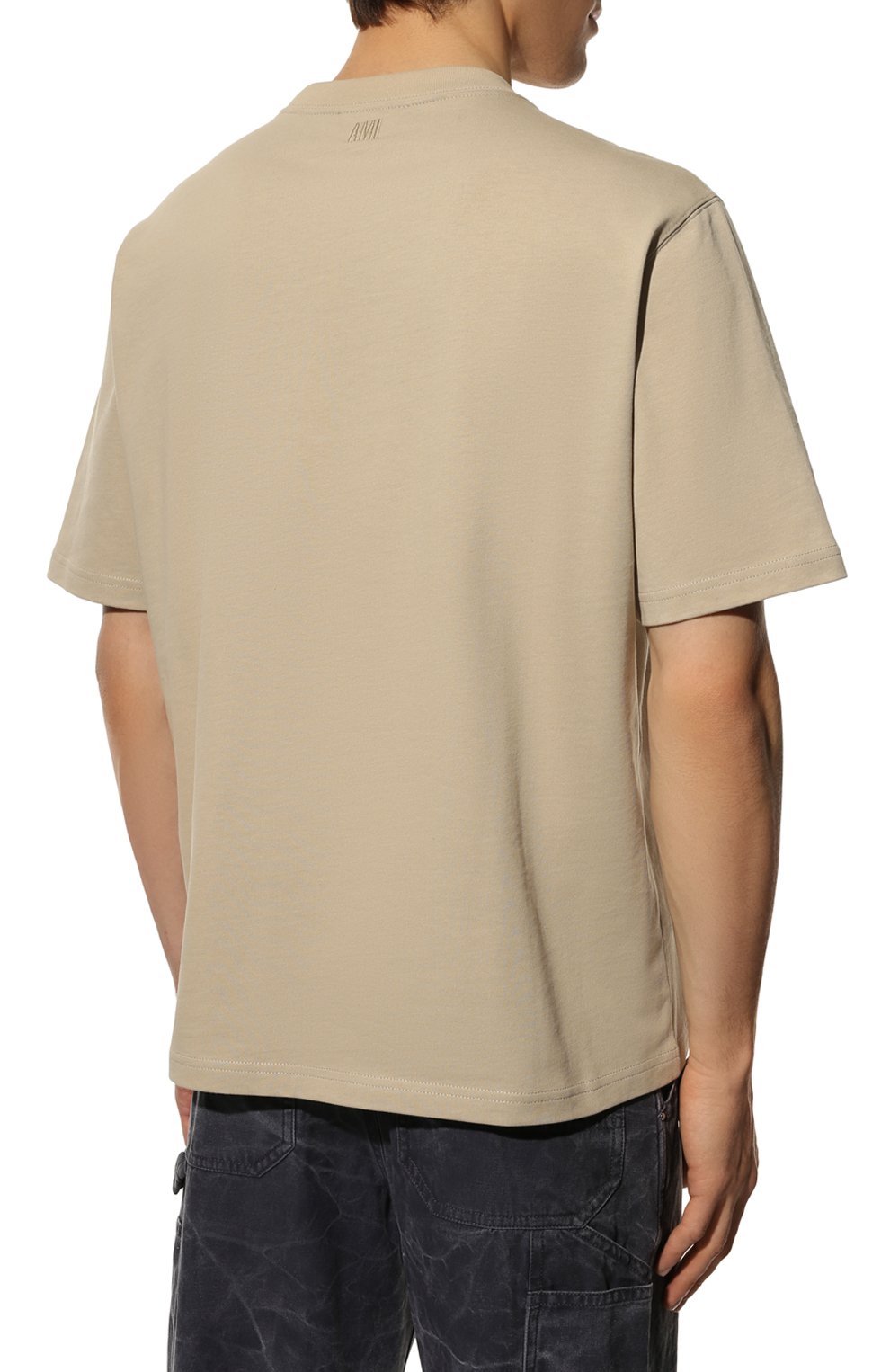 Хлопковая футболка AMI, арт. UTS002.726, фото 4